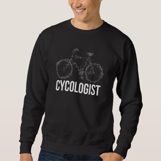 Cycologist Bicycle Biking Sweatshirt (Vorderseite)
