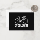Cycologist Funny Bicycle Bike Gift Mitteilungskarte (Vorderseite/Rückseite Beispiel)