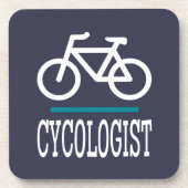 CYCOLOGIST Funny Cycling Bikes Liebe Getränkeuntersetzer (Vorderseite)