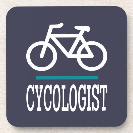 CYCOLOGIST Funny Cycling Bikes Liebe Getränkeuntersetzer (Vorderseite)