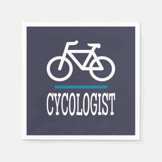 CYCOLOGIST Funny Cycling Bikes Liebe Serviette (Vorderseite)