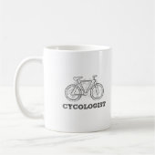 Cycologist radfahrenzitat-Tasse - lustige Kaffeetasse (Links)
