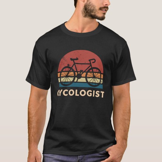 Cycologist Retro Bycicle Parody Cyclists T-Shirt (Vorderseite)