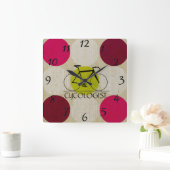 Cycologist Wall Clock Quadratische Wanduhr (Zuhause)