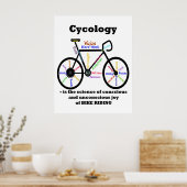 Cycology Poster - The Science of the Joy of Biking (Küche)