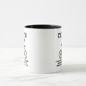 Cycopath Definition Fahrradfahren Tasse (Zentrum)