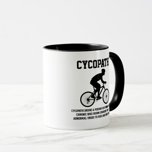 Cycopath Definition Fahrradfahren Tasse (VorderseiteRechts)
