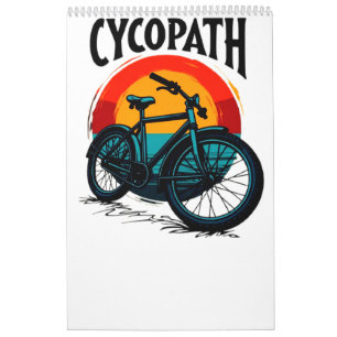 Cycopath: Elektrofahrrad mit Sonnenuntergang Grafi Kalender