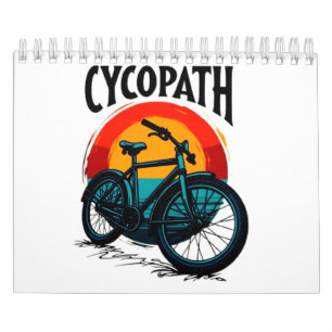 Cycopath: Elektrofahrrad mit Sonnenuntergang Grafi Kalender