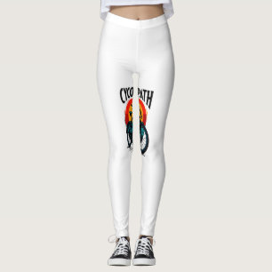 Cycopath: Elektrofahrrad mit Sonnenuntergang Grafi Leggings