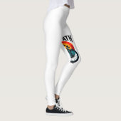 Cycopath: Elektrofahrrad mit Sonnenuntergang Grafi Leggings (Rechts)