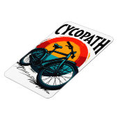 Cycopath: Elektrofahrrad mit Sonnenuntergang Grafi Magnet (Linke Seite)