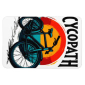 Cycopath: Elektrofahrrad mit Sonnenuntergang Grafi Magnet (Horizontal)