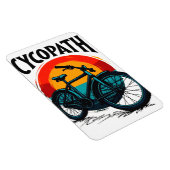 Cycopath: Elektrofahrrad mit Sonnenuntergang Grafi Magnet (Rechte Seite)