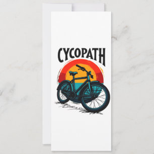 Cycopath: Elektrofahrrad mit Sonnenuntergang Grafi Save The Date