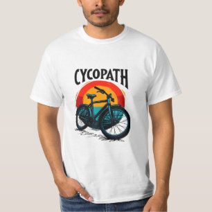Cycopath: Elektrofahrrad mit Sonnenuntergang Grafi T-Shirt