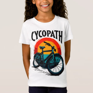 Cycopath: Elektrofahrrad mit Sonnenuntergang Grafi T-Shirt