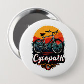 Cycopath: Elektrofahrrad und Sonnenuntergang Graph Button (Vorne & Hinten)