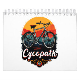 Cycopath: Elektrofahrrad und Sonnenuntergang Graph Kalender