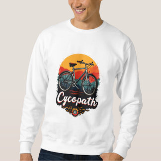 Cycopath: Elektrofahrrad und Sonnenuntergang Graph Sweatshirt