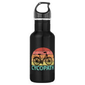 Cycopath Funny Cycling Bicycle Edelstahlflasche (Vorderseite)