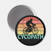 Cycopath Funny Cycling Cyclist Magnet (Vorderseite/Rückseite)