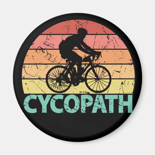 Cycopath Funny Cycling Cyclist Magnet (Vorne)