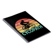 Cycopath Funny Cycling Cyclist Notizblock (Rechte Seite)