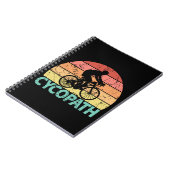 Cycopath Funny Cycling Cyclist Notizblock (Linke Seite)