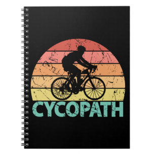 Cycopath Funny Cycling Cyclist Notizblock