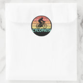 Cycopath Funny Cycling Cyclist Runder Aufkleber (Tasche)