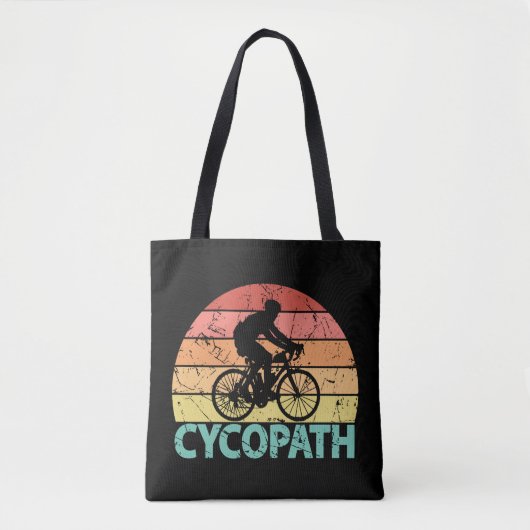 Cycopath Funny Cycling Cyclist Tasche (Vorderseite)