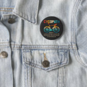 Cycopath Funny Cycling für Radfahrer und Biker Button (Beispiel)