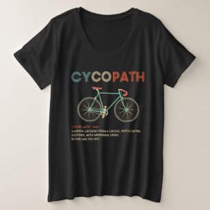 Cycopath Funny Cycling für Radfahrer und Biker Große Größe T-Shirt