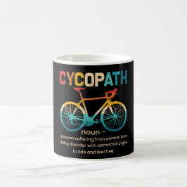 Cycopath Funny Cycling für Radfahrer und Biker Kaffeetasse