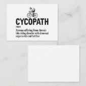 Cycopath Funny Cycling für Radfahrer und Biker Mitteilungskarte (Vorne/Hinten)