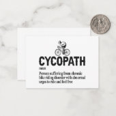 Cycopath Funny Cycling für Radfahrer und Biker Mitteilungskarte (Vorderseite/Rückseite Beispiel)