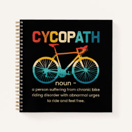 Cycopath Funny Cycling für Radfahrer und Biker Notizblock