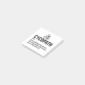 Cycopath Funny Cycling für Radfahrer und Biker Post-it Klebezettel (angewinkelt)