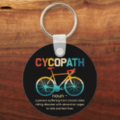 Cycopath Funny Cycling für Radfahrer und Biker Schlüsselanhänger (Rückseite)