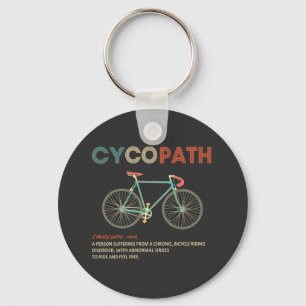 Cycopath Funny Cycling für Radfahrer und Biker Schlüsselanhänger