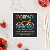 Cycopath Funny Cycling für Radfahrer und Biker Serviette (Beispiel)