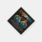 Cycopath Funny Cycling für Radfahrer und Biker Serviette (Ecke)