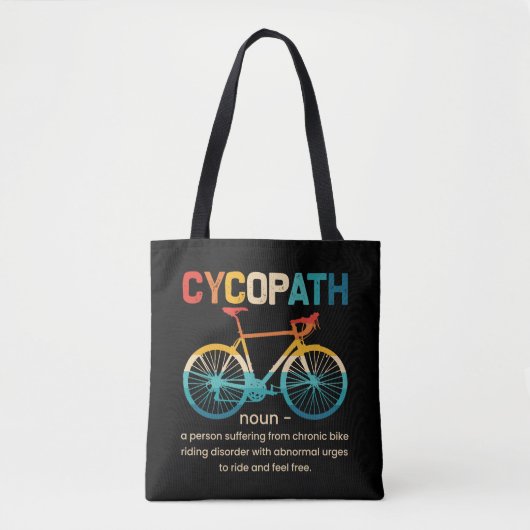 Cycopath Funny Cycling für Radfahrer und Biker Tasche (Vorderseite)