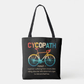 Cycopath Funny Cycling für Radfahrer und Biker Tasche (Rückseite)