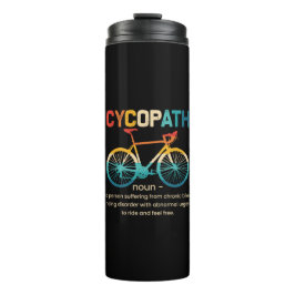 Cycopath Funny Cycling für Radfahrer und Biker Thermosbecher