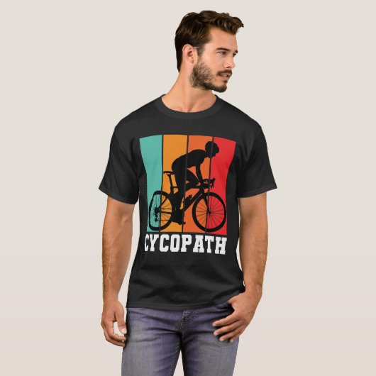 Cycopath Funny Cycling für Radfahrer und Radfahrer T-Shirt (Vorne ganz)