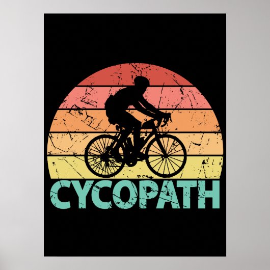 Cycopath Funny Cycling Poster (Vorne)