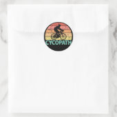 Cycopath Funny Cycling Runder Aufkleber (Tasche)