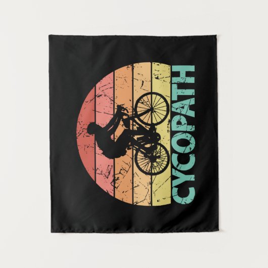 Cycopath Funny Cycling Wandteppich (Vorderseite)